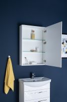 Зеркальный шкаф Aquanet Орлеан 60 R Белый арт-183076 — фото 10, Зеркальные шкафы в ванную