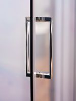 Душевой уголок Berges Solo T 100х100 профиль Хром сильвер стекло прозрачное арт-061109 — фото 6, Душевые уголки трапеция