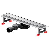 Душевой лоток AM.PM MasterFlow 50 с решеткой Хром матовый / под плитку Tile арт-W01SC-U11-050-04SB — фото 3, Душевые лотки