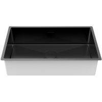 Кухонная мойка Paulmark Next 74 Uni Черная матовая арт-PM217444-MBN — фото 2, Кухонные мойки