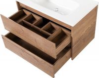 Тумба под раковину BelBagno Kraft 80 подвесная Rovere Tabacco арт-KRAFT-800-2C-SO-RT — фото 2, Тумбы под раковину