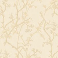 Обои Roberto Borzagi Queen I Винил на флизелине (1,06*10,05) Бежевый/Золото, Листья арт-90100-6 — фото 1, Обои для стен