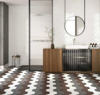 Керамогранит Ceramica Ribesalbes Geometry Hex Grey Matt 15х17,3 см арт-PT03148 — фото 2, Керамогранит