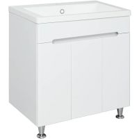 Тумба под раковину Runo Парма 75 Белая арт-00-00001040 — фото 1, Тумбы под раковину