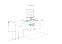 Тумба под раковину Aquaton Ария 50 подвесная Белая арт-1A140301AA010 — фото 7, Тумбы под раковину