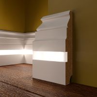 Товар: Плинтус Evrowood 2000x100x18 мм арт-PN 090 led - фото 2 Плинтус Evrowood 2000x100x18 мм арт-PN 090 led — фото 2, Плинтуса напольные