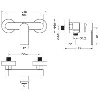 Комплект смесителей Aquatek Лира Хром арт-AQ1431CR — фото 10, Готовые комплекты для ванной комнаты
