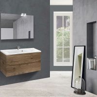 Тумба под раковину Vincea Mia 90 подвесная V.Oak арт-VMC-2MA900VO — фото 5, Тумбы под раковину