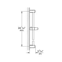 Душевая штанга Grohe Tempesta Classic Хром арт-27523000 — фото 4, Штанги для душа