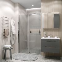 Товар: Душевая дверь Grossman Pragma 100 профиль Хром стекло прозрачное арт-100.K33.03.100.10.00 - фото 2 Душевая дверь Grossman Pragma 100 профиль Хром стекло прозрачное арт-100.K33.03.100.10.00 — фото 2, Распашные душевые двери