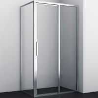 Душевой уголок WasserKRAFT Lopau 120x90 профиль Хром стекло прозрачное арт-32S07R — фото 1, Прямоугольные душевые уголки