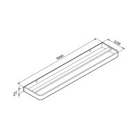 Держатель для полотенец Damixa Jupiter Черный Хром арт-DA77336400 — фото 3, Полотенцедержатели