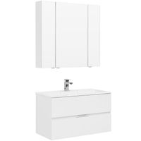 Комплект мебели для ванной Aquanet Алвита 90 подвесной Белый арт-237349 — фото 1, Комплекты мебели для ванной
