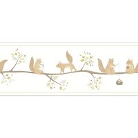 Бордюр детский Casadeco Rose Nino Винил на флизелине (0,23*5) Зеленый, Животные/Деревья арт-85627119 — фото 1, Обои для стен