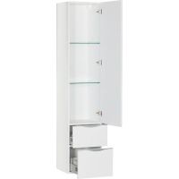 Шкаф пенал Aquanet Эвора 40 R подвесной Белый арт-184308 — фото 2, Пеналы для ванной комнаты