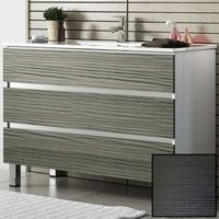 Тумба с раковиной SanVit Авеню-3 90 с фактурой под дерево Венге арт-kavenu390 — фото 1, Тумбы с раковиной