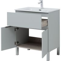 Товар: Тумба под раковину Aquanet Алвита New 70 Серая матовая арт-303899 - фото 3 Тумба под раковину Aquanet Алвита New 70 Серая матовая арт-303899 — фото 3, Тумбы под раковину