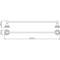 Полотенцедержатель Rav Slezak Morava Бронза арт-MKA0701/65SM — фото 2, Полотенцедержатели