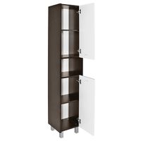 Шкаф пенал Mixline Боско 35 Белый Венге арт-522470 — фото 2, Пеналы для ванной комнаты