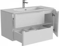 Тумба с раковиной Iddis Edifice 100 подвесная Белая арт-EDI10W1i95K — фото 3, Тумбы с раковиной