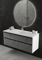 Товар: Тумба с раковиной SanVit Кубэ-2 Лофт 90 подвесная Бетон Урбан Грей Белая глянцевая арт-kkubeloft290 - фото 3 Тумба с раковиной SanVit Кубэ-2 Лофт 90 подвесная Бетон Урбан Грей Белая глянцевая арт-kkubeloft290 — фото 3, Тумбы с раковиной