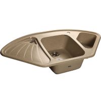 Кухонная мойка GranFest Corner GF-C1040E Песочная арт-C-1040 E пес — фото 1, Кухонные мойки