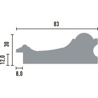 Товар: Багет Decomaster 2900x83x30 мм арт-516-767 - фото 2 Багет Decomaster 2900x83x30 мм арт-516-767 — фото 2, Багеты