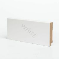 Плинтуса Deartio Эконом Белый МДФ 2050х80х16 мм арт-W06-80 — фото 1, Напольные плинтусы