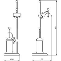 Напольная стойка Migliore Provance Бронза арт-17645 — фото 2, Стойки - набор держателей