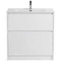 Тумба под раковину BelBagno Kraft 80 Bianco Opaco арт-KRAFT-800-2C-PIA-BO — фото 1, Тумбы под раковину