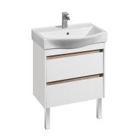 Тумба под раковину Aquaton Нортон 65 подвесная Белая глянцевая арт-1A248801NT010 — фото 5, Тумбы под раковину