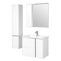 Шкаф пенал Aquaton Стоун 30 L подвесной Белый арт-1A228403SX01L — фото 3, Пеналы для ванной комнаты