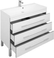 Тумба с раковиной Aquanet Верона 100 Белая арт-212871 — фото 4, Тумбы с раковиной