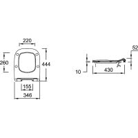 Сиденье для унитаза Jacob Delafon Struktura Белое с микролифтом арт-E20606-00 — фото 8, Сиденья для унитаза