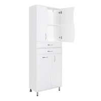 Товар: Шкаф пенал Style Line Волна 70 Белый арт-ЛС-000010050 - фото 2 Шкаф пенал Style Line Волна 70 Белый арт-ЛС-000010050 — фото 2, Пеналы для ванной комнаты