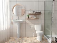 Раковина Santek Бриз 60 Белая арт-1WH110466 — фото 3, Раковины подвесные