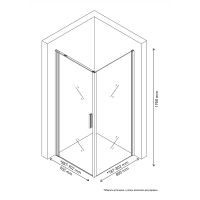Товар: Душевой уголок Berges Legos LS-1 90х80 профиль Хром стекло прозрачное арт-061033 - фото 3 Душевой уголок Berges Legos LS-1 90х80 профиль Хром стекло прозрачное арт-061033 — фото 3, Прямоугольные душевые уголки