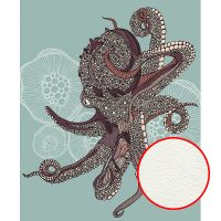 Фреска Ortograf Животные 9623 Фактура флок FLK Флизелин (2,2*2,7) Бирюзовый/Фиолетовый, Животные/Абстракция арт-9623 (флок FLK) — фото 1, Фрески