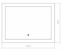 Зеркало Creto Tivoli 100 с подсветкой с сенсорным выключателем арт-6-1000800T — фото 3, Зеркала в ванную комнату
