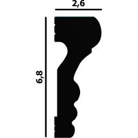 Молдинг Перфект 2000x68x26 мм арт-P55 — фото 2, Молдинги
