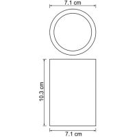 Стакан для зубных щеток WasserKRAFT Berkel Белый арт-K-4928 — фото 3, Стаканы для зубных щеток