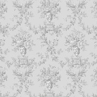 Обои LOYMINA La Belle Epoque Винил на флизелине (1*10,05) Серый, Цветы/Дамаск арт-BQ2 011 — фото 1, Обои для стен
