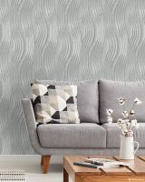 Обои Solo Impuls Винил на флизелине (1,06*10,05) Белый/Серый, Абстракция/Геометрия арт-168519-27 — фото 3, Обои для стен