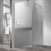 Душевая перегородка Vincea Walk-In 90 профиль Хром стекло зеркальное арт-VSW-1H900MR — фото 1, Душевые перегородки