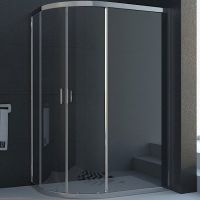 Душевой уголок Veconi Rovigo RV-03 120х80 R профиль Хром стекло прозрачное арт-RV03-12080A-01-19C1 — фото 2, Асимметричные душевые уголки