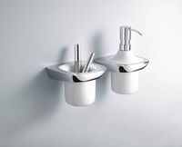 Стакан для зубных щеток Kludi Ambienta Хром Белый арт-5397505 — фото 3, Стаканы для зубных щеток