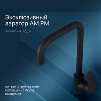 Смеситель для кухни AM.PM Like Черный арт-F8006022 — фото 2, Смесители для кухни