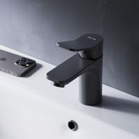 Смеситель для раковины AM.PM X-Joy Черный матовый арт-F85A02122 — фото 4, Смесители для раковины