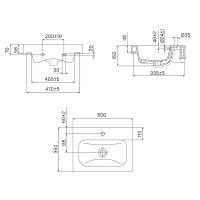 Тумба с раковиной Iddis Zodiac 50 подвесная Белая матовая Дерево арт-ZOD5AB0i95K — фото 10, Тумбы с раковиной