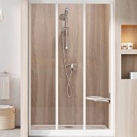 Душевая дверь Ravak Supernova ASDP3-130 профиль Белый стекло Transparent арт-00VJ01R2Z1 — фото 1, Раздвижные душевые двери